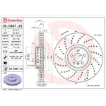 Brembo Prime Line Composite Vented Two-Piece Brake Disc - Drilled (09.D897.23) Fits: BMW