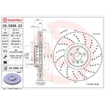 Brembo Prime Line Composite Vented Two-Piece Brake Disc - Drilled (09.D898.23) Fits: BMW