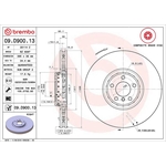 Brembo Prime Line Composite Vented Two-Piece Brake Disc (09.D900.13) Fits: BMW