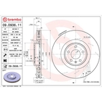 Brembo Prime Line UV Coated Vented Brake Disc - Slotted (09.D936.11) Fits: Porsche