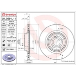 Brembo Prime Line UV Coated Vented Brake Disc (09.D984.11) Fits: Mercedes