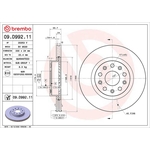 Brembo Prime Line UV Coated Vented Brake Disc (09.D992.11) Fits: Jeep