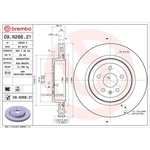 Brembo Prime Line UV Coated Vented Brake Disc (09.N266.21) Fits: Tesla