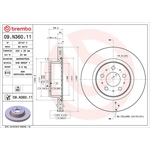 Brembo Prime Line UV Coated Vented Brake Disc (09.N360.11) Fits: Tesla