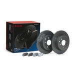 Brembo Beyond Line EV Brake Discs and Pads Kit (KT08020) Fits Nissan