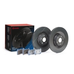 Brembo Beyond Line EV Brake Discs and Pads Kit (KT08026) Fits Ford