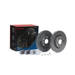 Brembo Beyond Line EV Brake Discs and Pads Kit (KT08035) Fits Renault