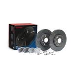 Brembo Beyond Line EV Brake Discs and Pads Kit (KT08036) Fits Renault