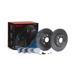 Brembo Beyond Line EV Brake Discs and Pads Kit (KT08037) Fits Renault