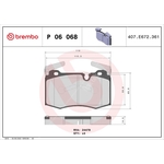 BREMBO Brake Pad Set (P06068) Front Axle