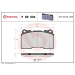 BREMBO Brake Pad Set (P09004) Front Axle