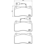 BREMBO Brake Pad Set (P23134) Fits: Alfa Romeo Front Axle