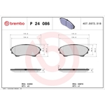 BREMBO Brake Pad Set (P24086) Front Axle