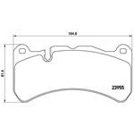 BREMBO Brake Pad Set (P50092) Front or Rear Axle