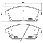BREMBO Brake Pad Set (P59077) Front Axle