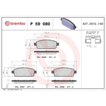 BREMBO Brake Pad Set (P59080) Rear Axle