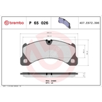 BREMBO Brake Pad Set (P65026) Front Axle