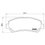 BREMBO Brake Pad Set (P79028) Front Axle