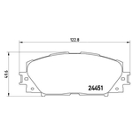 BREMBO Brake Pad Set (P83106) Front Axle