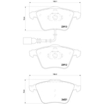 BREMBO Brake Pad Set (P85129) Front Axle