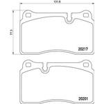 Brembo Prime Brake Pad Set (P02002) Fits: Aston Martin Front Axle