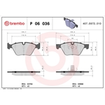 Brembo Xtra Brake Pad Set (P06036X) Fits: BMW Front Axle
