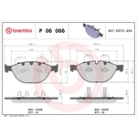 Brembo Prime Brake Pad Set (P06066) Fits: BMW Front Axle