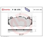 Brembo Prime Brake Pad Set (P06079) Fits: BMW Front Axle