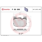 Brembo Prime Brake Pad Set (P06096) Fits: BMW Front Axle