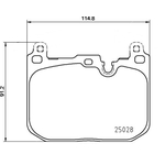 Brembo Prime Brake Pad Set (P06110) Front Axle