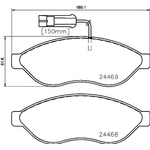 Brembo Prime Brake Pad Set (P23143) Front Axle