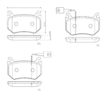 Brembo Prime Brake Pad Set (P23184) Fits: Alfa Romeo Rear Axle