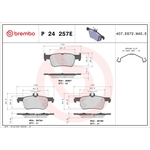 Brembo Beyond Line EV Brake Pad Set (P24257E) Fits: Ford Rear Axle