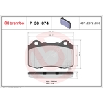 Brembo Prime Brake Pad Set (P30074) Front or Rear Axle