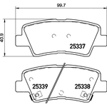 Brembo Prime Brake Pad Set (P30094) Rear Axle