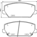 Brembo Prime Brake Pad Set (P30102) Front Axle