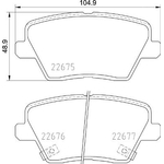 Brembo Prime Brake Pad Set (P30109) Fits: Hyundai Rear Axle