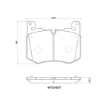 Brembo Prime Brake Pad Set (P44030) Front Axle