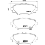 Brembo Prime Brake Pad Set (P49049) Fits: Mazda Rear Axle