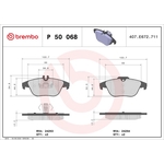 Brembo Xtra Brake Pad Set (P50068X) Fits: Mercedes Rear Axle