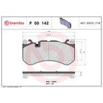 Brembo Prime Brake Pad Set (P50142) Fits: Mercedes Front Axle