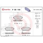 Brembo Prime Brake Pad Set (P50144) Front Axle