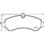 Brembo Prime Brake Pad Set (P50150) Fits: Mercedes Rear Axle