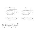 Brembo Prime Brake Pad Set (P50162) Fits: Mercedes Rear Axle