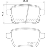 Brembo Prime Brake Pad Set (P59086) Rear Axle