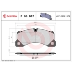 BREMBO Brake Pad Set (P65017) Front Axle