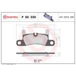 Brembo Prime Brake Pad Set (P65030) Rear Axle
