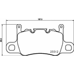 Brembo Prime Brake Pad Set (P65037) Fits: Porsche Rear Axle
