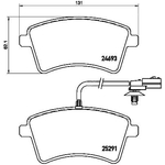 BREMBO Brake Pad Set (P68058) Front Axle