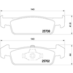 Brembo Prime Brake Pad Set (P68060) Front Axle
